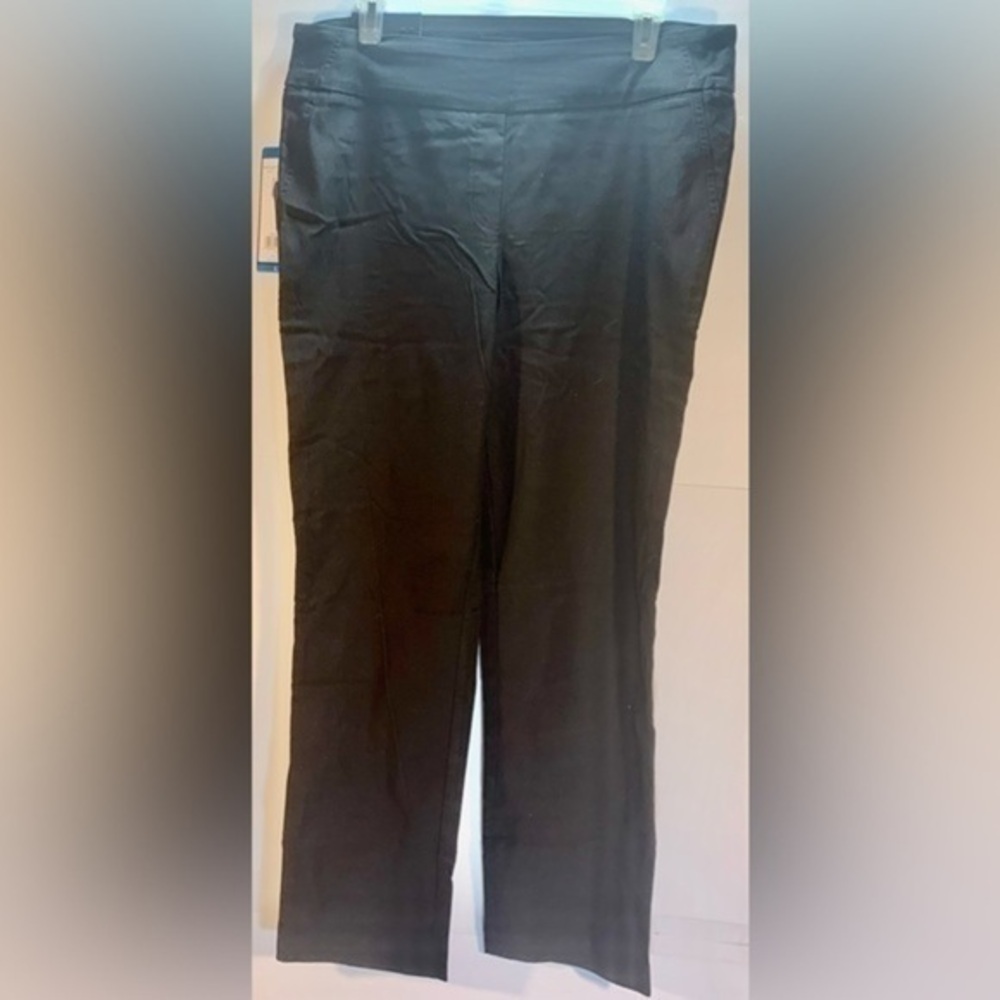NWT HILARY RADLEY WOMENS PANTS SIZE SMALL GREY ABD WHITE CHECKED